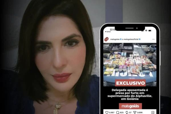 Delegada presa por furto em Goiânia nega ter transtornos mentais e acusa família de perseguição (Foto: montagem/Mais Goiás)