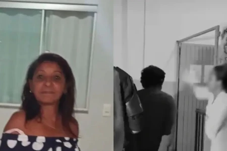 Familiares agridem suspeito do caso da mulher encontrarda morta em casa em Anápolis