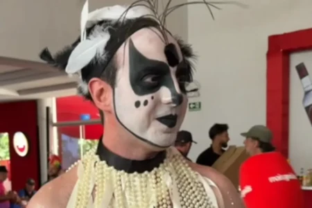 Carnaval dos Amigos em Goiânia: folião explica homenagem a Ney Matogrosso (Foto: Mais Goiás)
