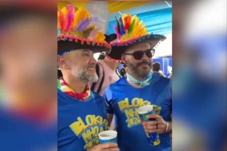 Samba no pé, chapéu na cabeça: médico e publicitário inovam no look de carnaval em Goiânia (Foto: Reprodução)