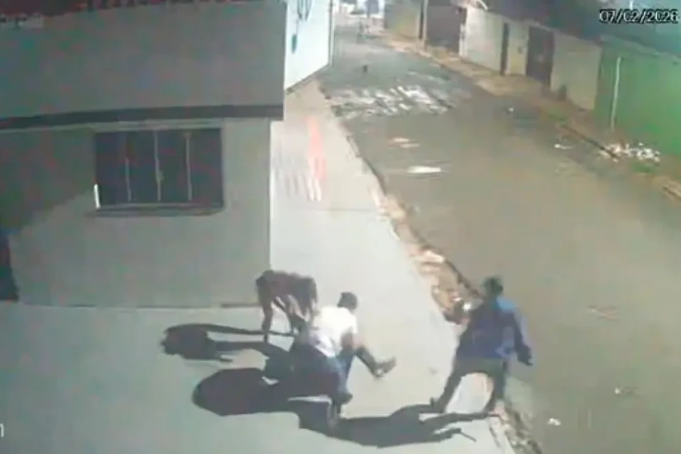 Imagem da câmera de segurança