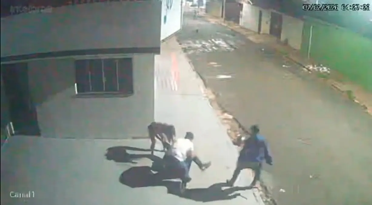 Imagem da câmera de segurança