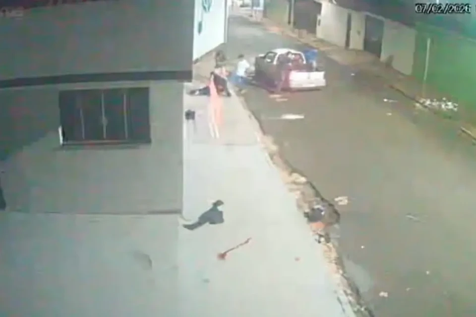 Imagem da câmera de segurança