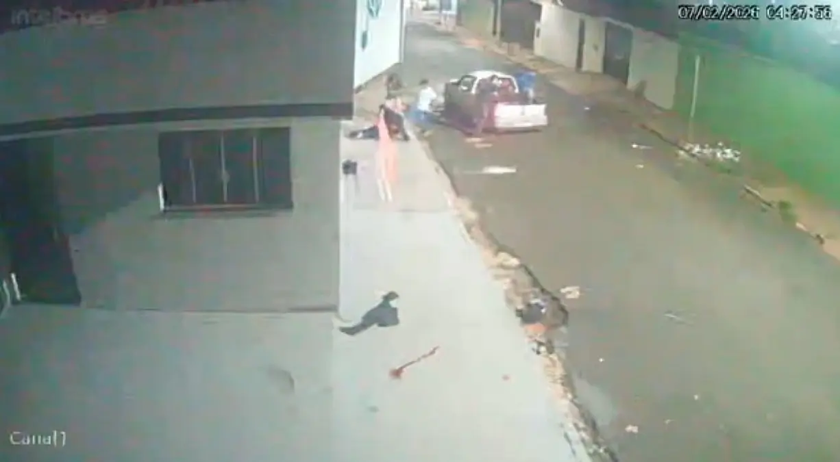 Imagem da câmera de segurança