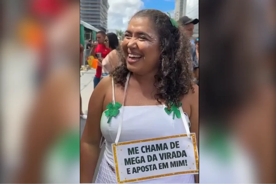 'Me chama de Mega da Virada e aposta em mim': estudante chega com expectativas para o carnaval em Goiânia (Foto: Mais Goiás)