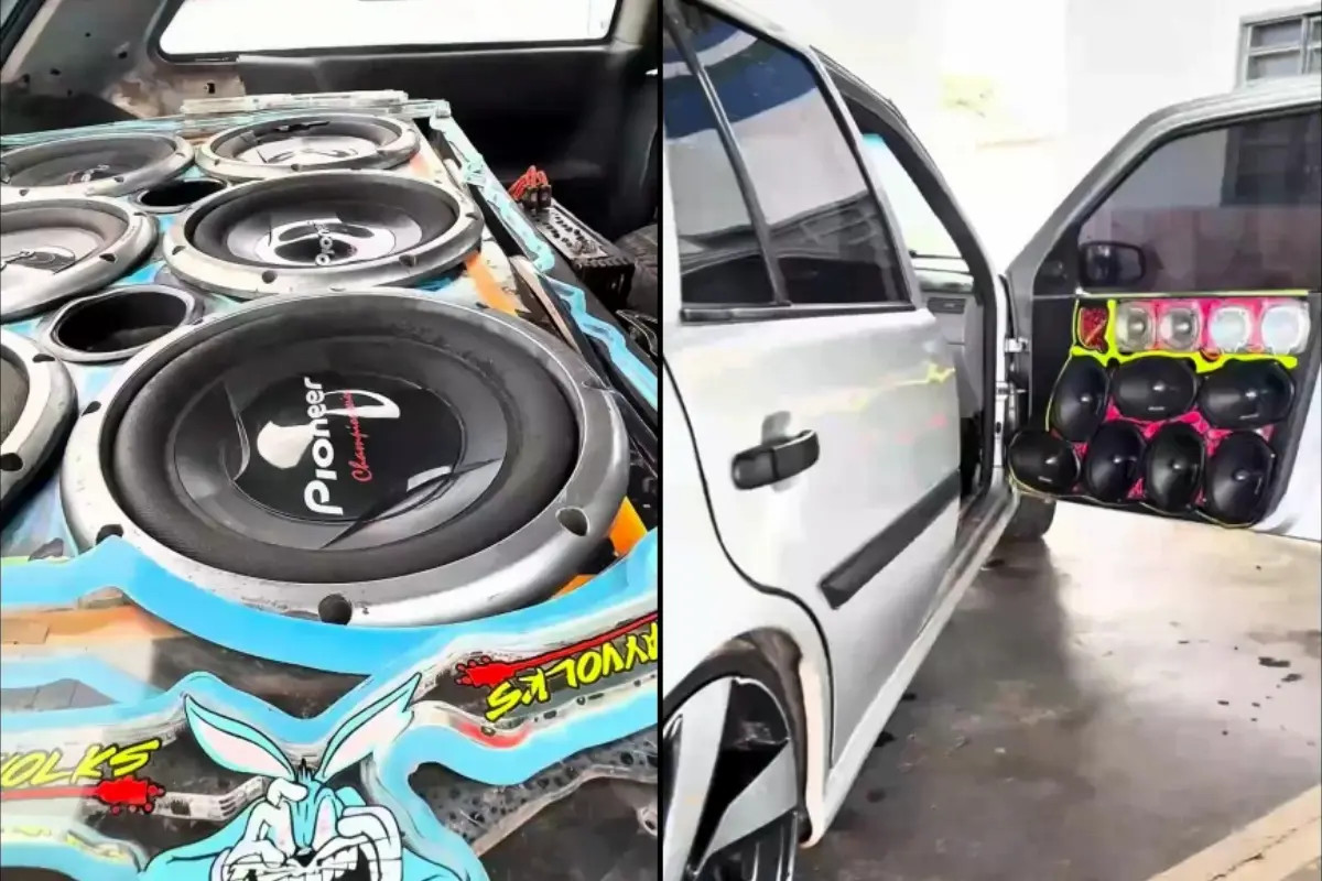 Imagem dos veículos apreendidos