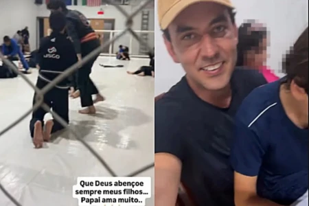 Thales com os filhos