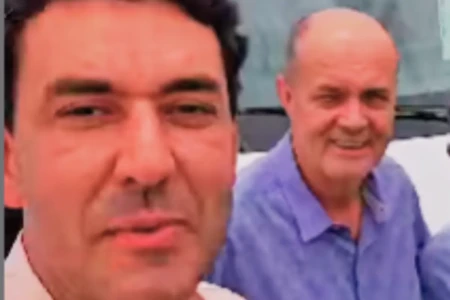 Dione Araújo ao lado do genro e secretário de Governo, Thales Machado (Foto: Reprodução)