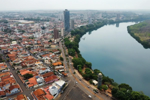 Vista aérea de Itumbiara (Foto: prefeitura de Itumbiara/divulgação)