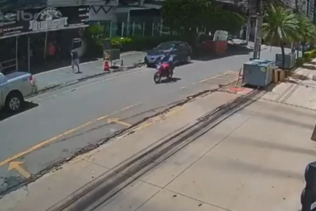 'Olhou feio': homem persegue e tenta agredir moradora do Bueno, que é salva por vizinhos