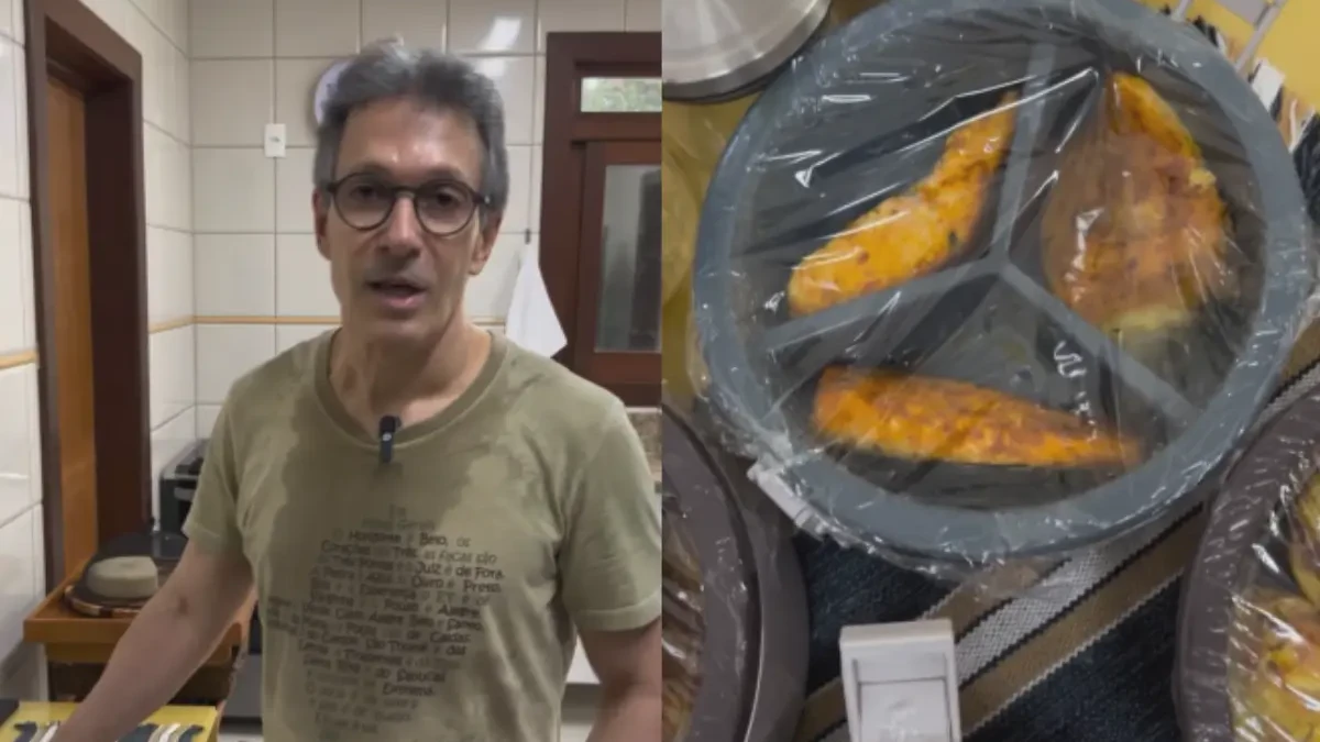 Marmitex abençoado: governador de Minas diz que mora sozinho e não sabe cozinhar (Foto: Reprodução)