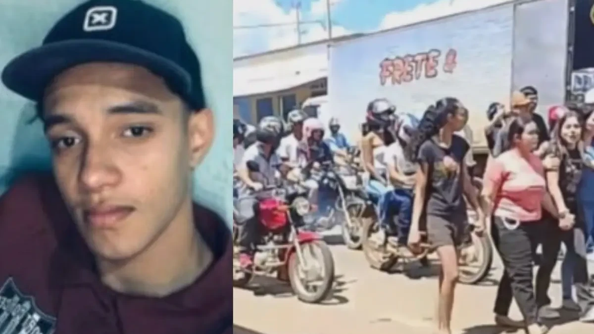 Despedida de rapaz que morreu na GO-060 mobiliza Nazário (Foto: Reprodução)
