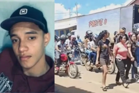 Despedida de rapaz que morreu na GO-060 mobiliza Nazário (Foto: Reprodução)
