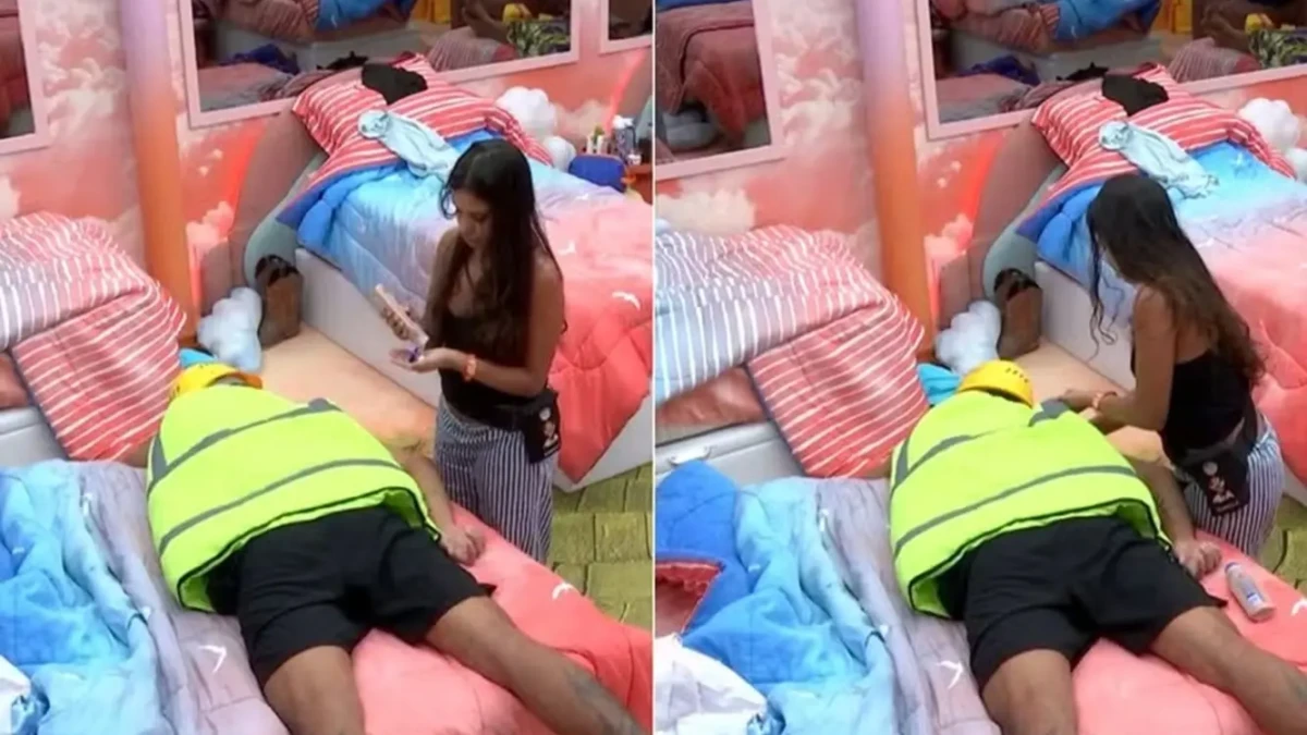 Mulher de Alberto Cowboy reage a massagem de Gabriela no BBB 26 Cena virou assunto no X após castigo do monstro e divide opiniões