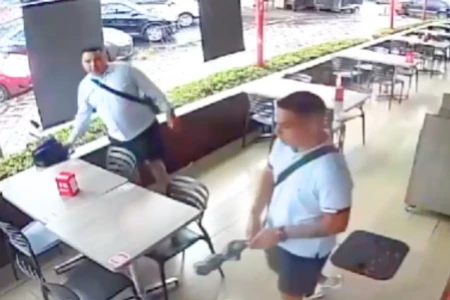 Dois dos criminosos procurados pelo golpe do 'bilhete premiado' (Foto: Reprodução)