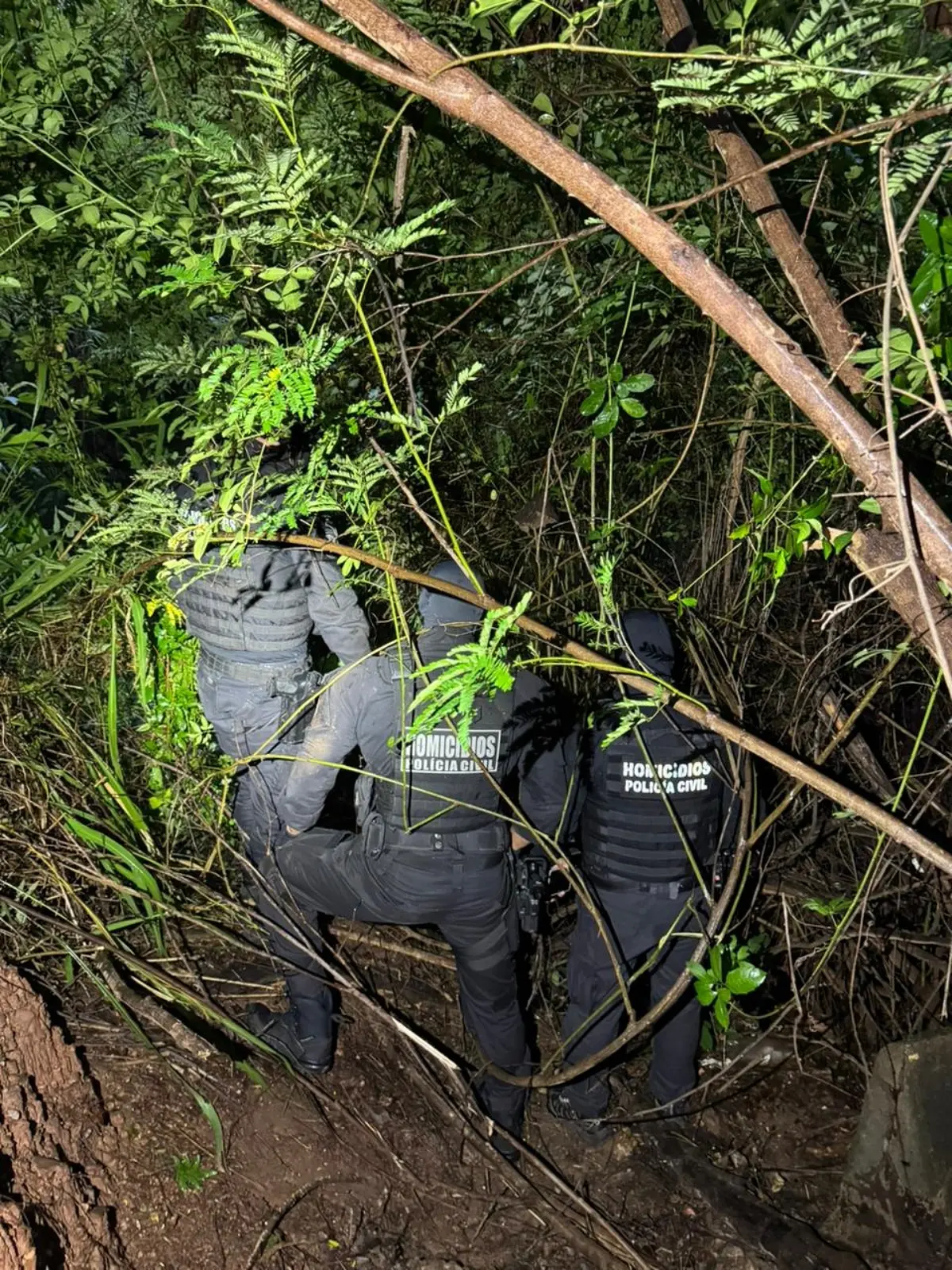 Imagem do momento do encontro do corpo