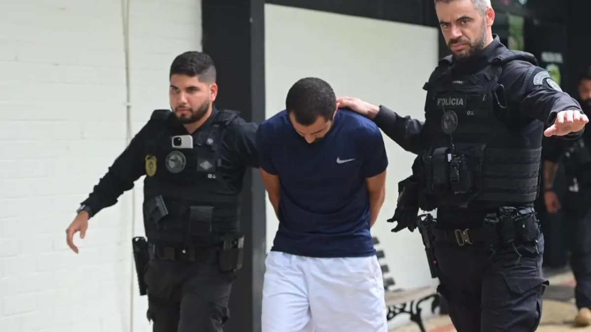 Imagem de quando Maicon foi preso