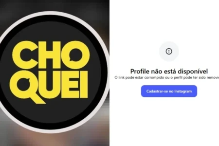 Perfil Choquei some do Instagram e desaparecimento gera especulações na web; veja Página segue ativa no X (antigo Twitter)