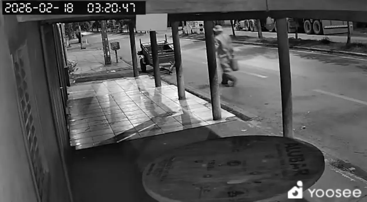 GO: Fazendeiro é suspeito de mandar incendiar açougue com família dentro para ‘dar susto’ 4 Imagem da câmera de segurança