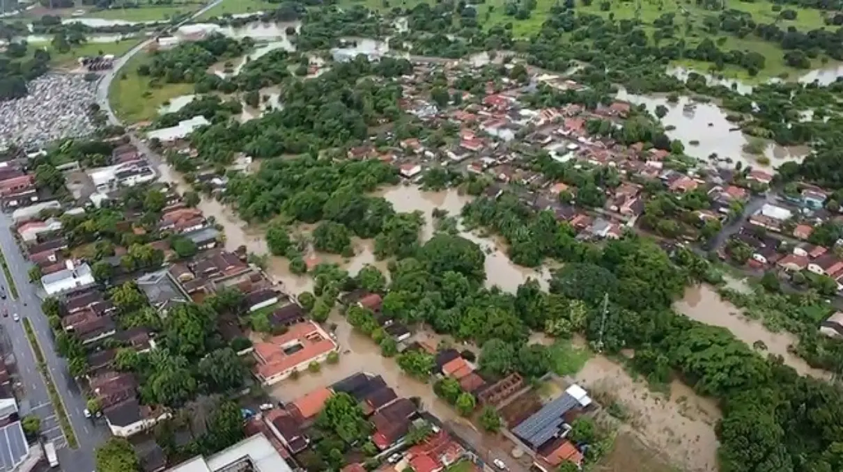 Imagem do alagamento