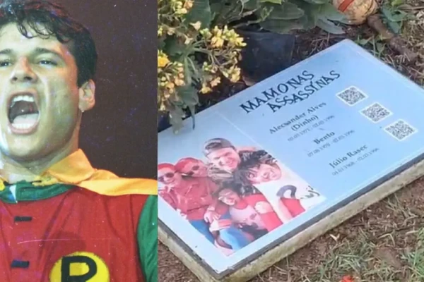 Peça do vocalista destaque em memorial da banda Exumação dos Mamonas Assassinas: jaqueta de Dinho reaparece intacta no caixão