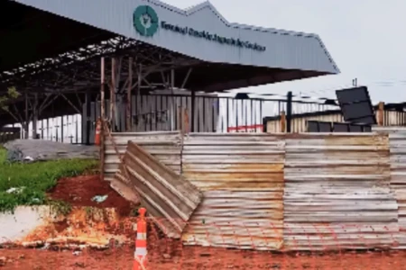 Terminal de Senador Canedo é reaberto oito dias após acidente em obra (Foto: Reprodução)