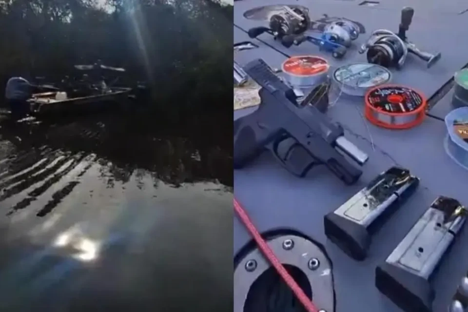 Armas e munição apreendidas - (Foto: divulgação/PM)