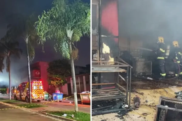 Comunidade de Barro Alto se une para salvar mercadorias de supermercado que pegou fogo