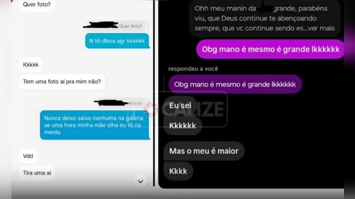 Imagem das conversas