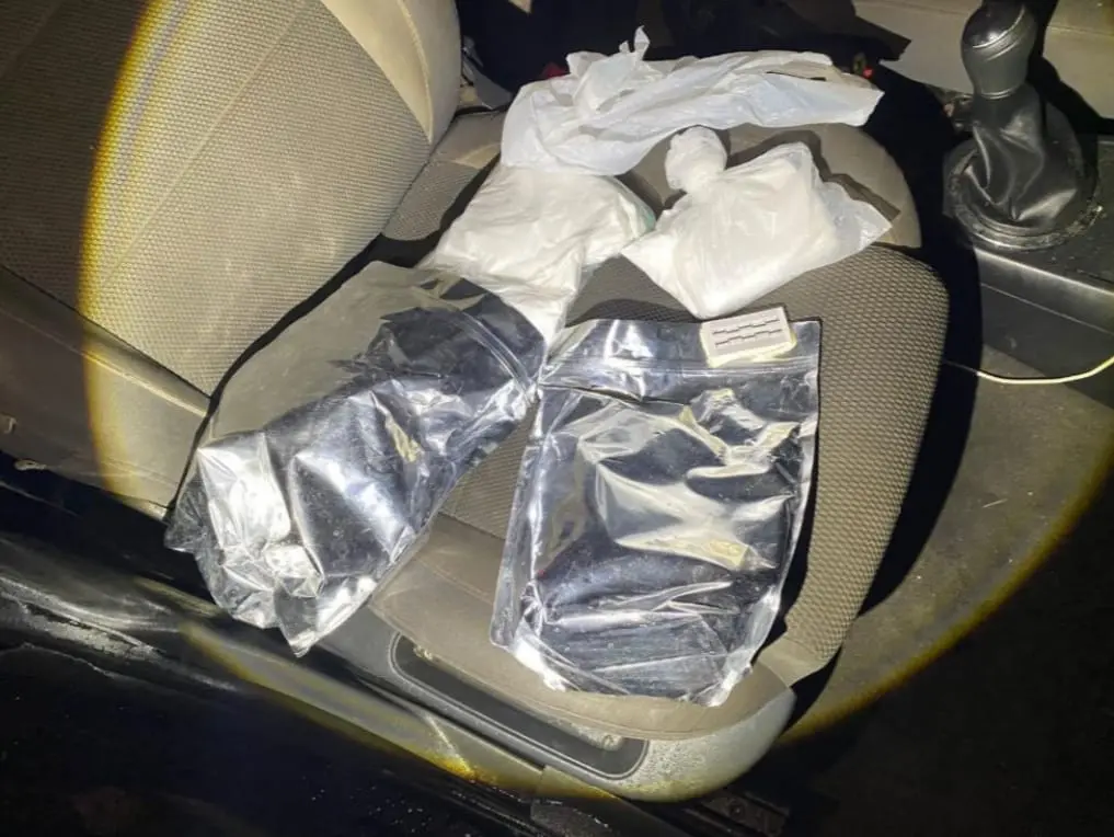 Imagem das drogas apreendidas