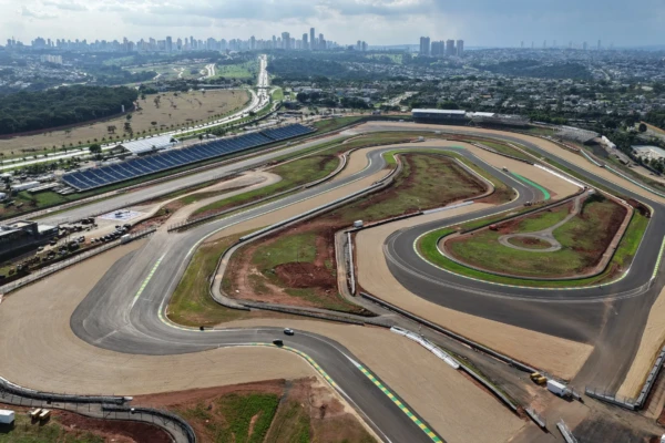 Vista aérea do Autódromo de Goiânia Ayrton Senna - Saiba quais veículos terão circulação restrita nos três dias de MotoGP em Goiânia