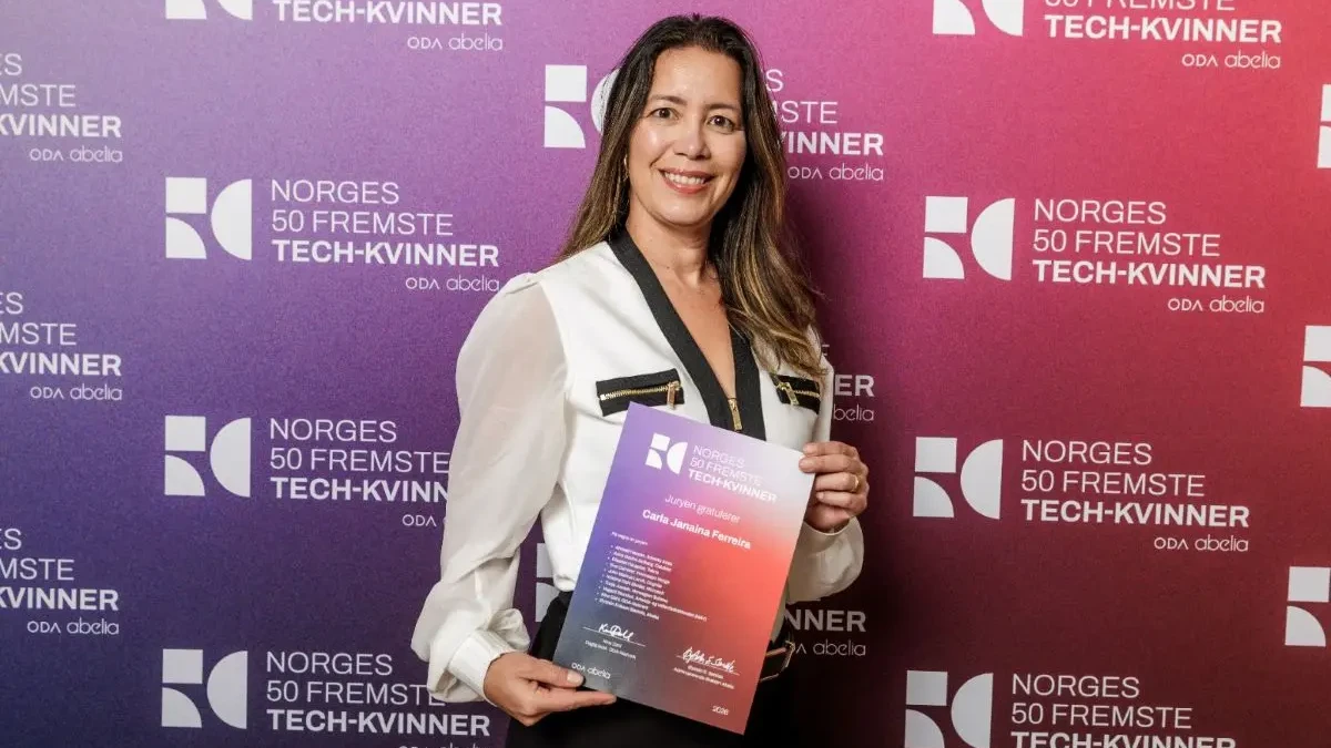 whatsapp image 2026 03 10 at 17 54 12 Engenheira formada pela UEG entra para lista das 50 mulheres mais influentes da tecnologia na Noruega