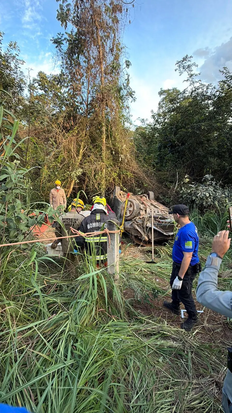 Imagem do local do acidente