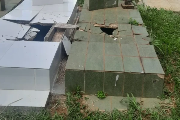 Morador de rua é preso após danificar dez túmulos no cemitério Santana, em Goiânia