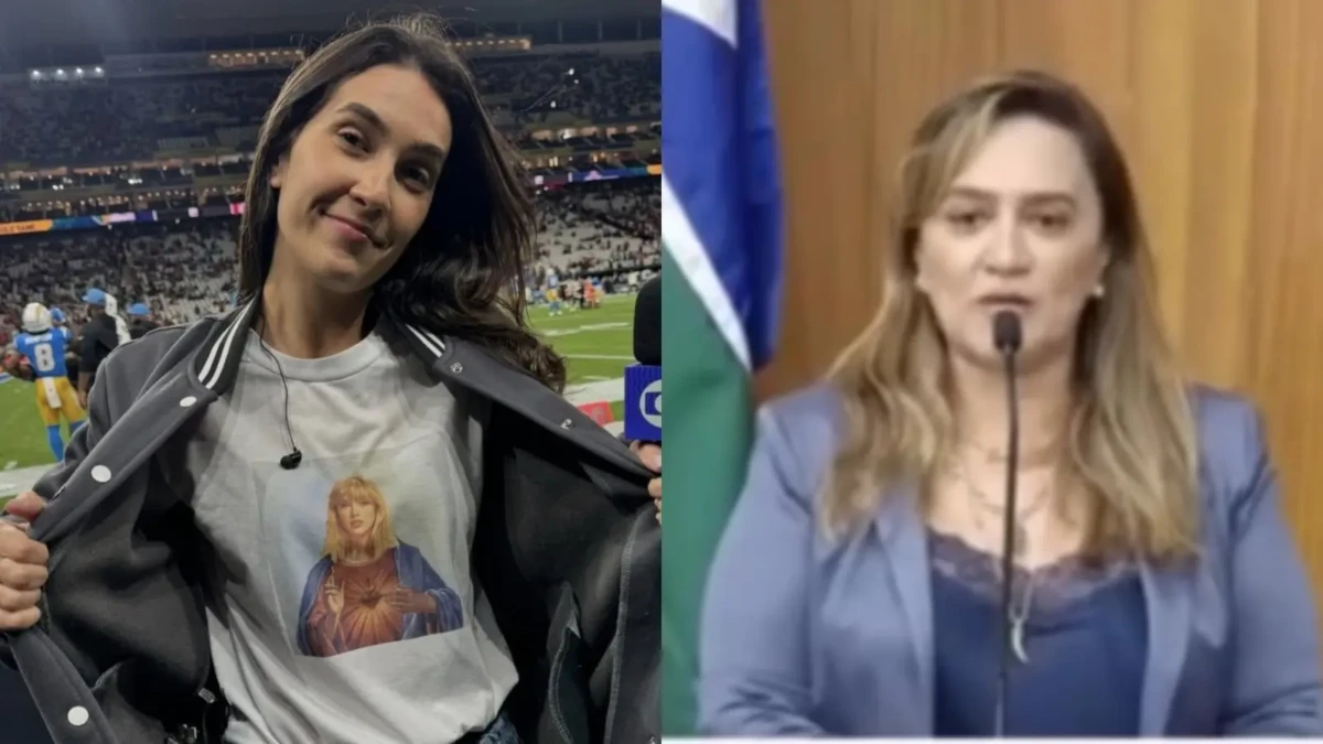 Câmara rejeita punição a jornalista por trocar Jesus por Taylor Swift em camiseta; vídeo Mariana Spinelli, da TV Globo, é fã da artista