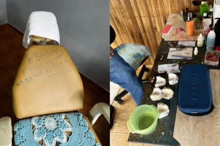 Objetos e equipamentos apreendidos - (Foto: reprodução/PC)