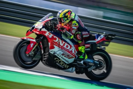 Diogo Moreira durante corrida da MotoGP