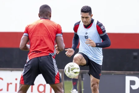 Treino do Atlético no CT do Dragão
