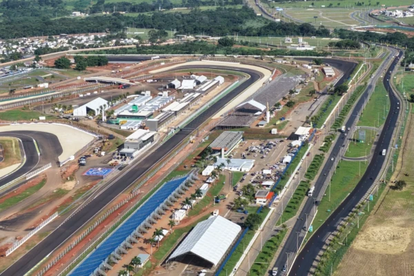 Vista aérea do Autódromo de Goiânia - Saiba como chegar ao Autódromo de Goiânia para o MotoGP Brasil 2026