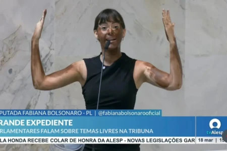 Deputada acusada de blackface se declarou parda na campanha e Erika Hilton pede investigação 'É muita lacração', Fabiana Bolsonaro