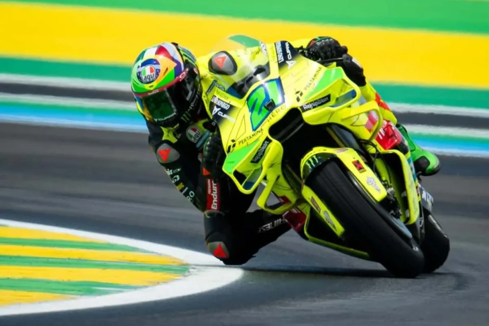 Franco Morbidelli durante treino da MotoGP