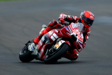 Marc Márquez durante corrida da MotoGP em Goiânia