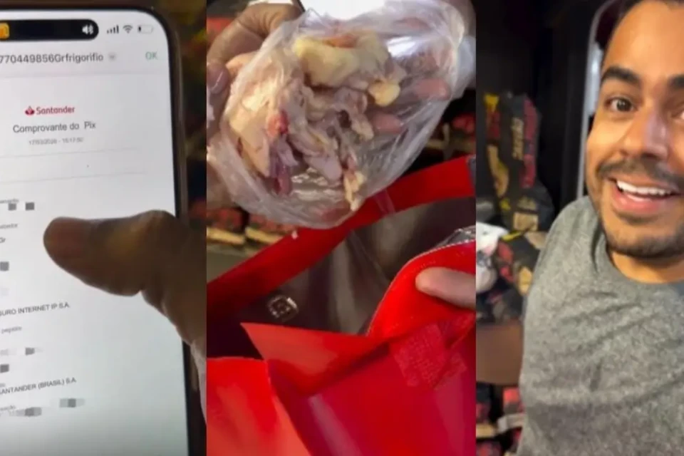 Empresário embalando muxibas - (Foto: reprodução/redes sociais)