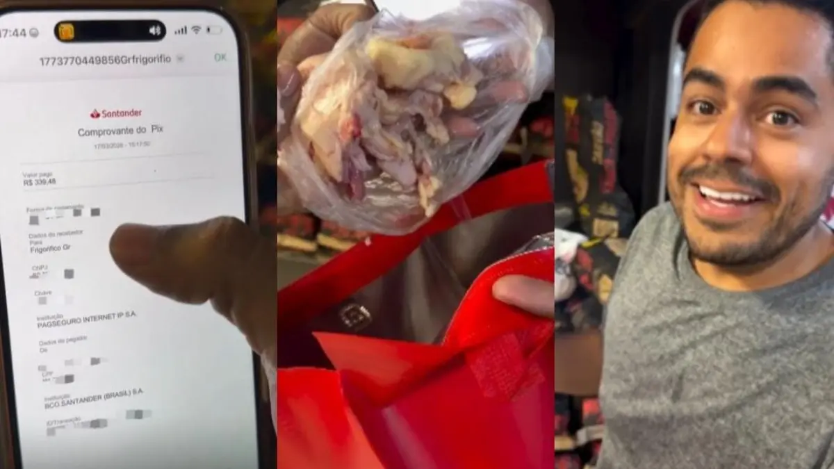 Empresário embalando muxibas - (Foto: reprodução/redes sociais)