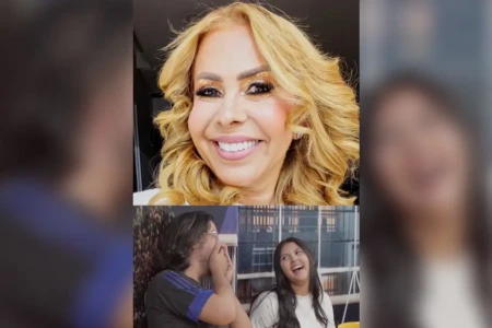 Com ajuda de Joelma, alunos fazem convite surpresa para professor em Goiânia