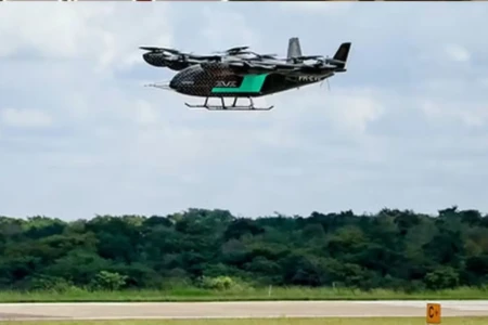 'Carro voador' da Embraer faz voo de três minutos em São Paulo; assista (Foto: Presidência da República)