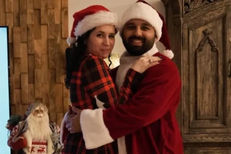 Sindy Guimarães Mohammed e o marido Hamza Mohammed - (Foto: Instagram/Sereia do Deserto