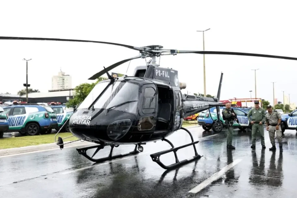 Imagem mostra aeronave de uso da polícia de Goiás