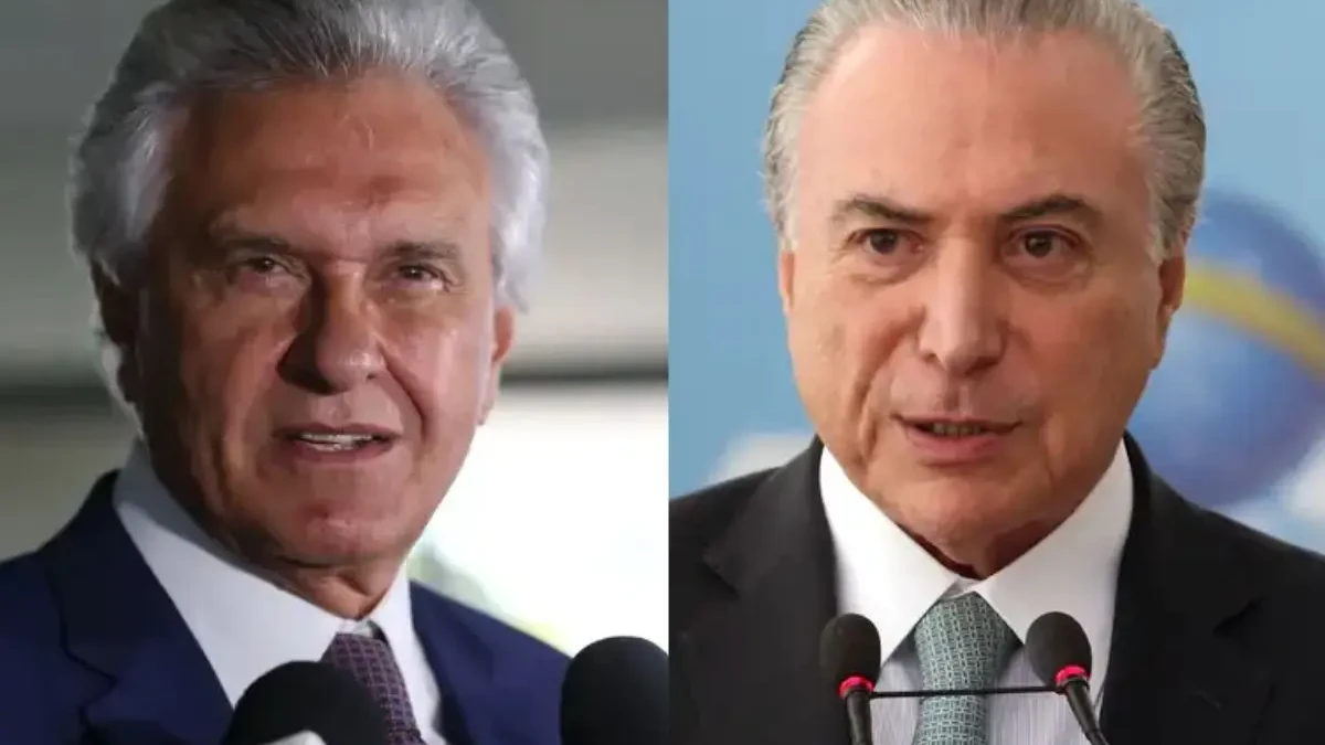 Temer: Caiado é combativo, mas terá dificuldade para furar polarização (Fotos; Agência Brasil)
