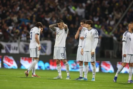 Seleção Italiana Itália fora da Copa do Mundo